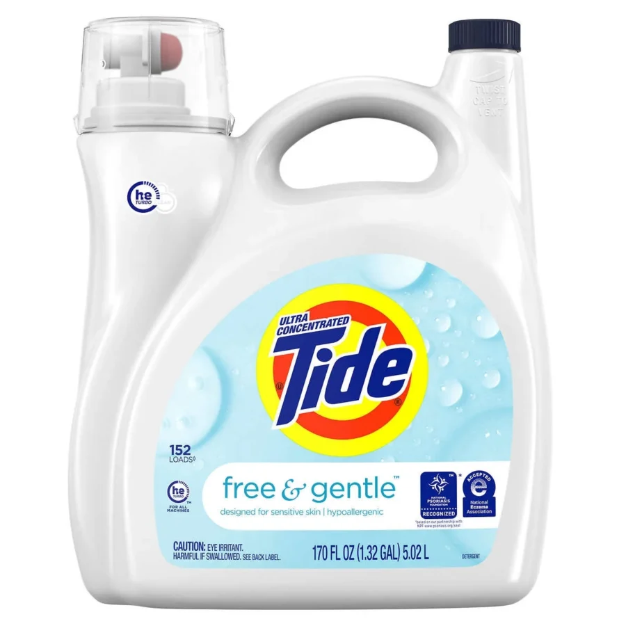 Tide Free & Gentle Liquid Laundry Detergent (170 fl. oz., 152 loads)
